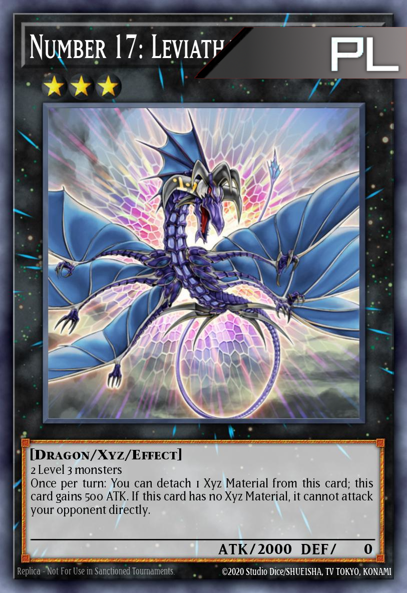 Number 17: Leviathan Dragon - RA04-EN154 - 1st Edition - Platinum Secret Rare