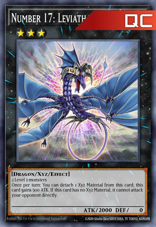Number 17: Leviathan Dragon - RA04-EN154 - 1st Edition - Quarter Century Secret Rare