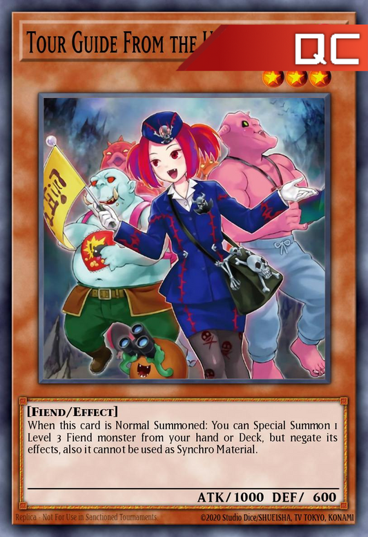 Tour Guide from the Underworld (alternate art) - RA04-EN157 - 1st Edition - Quarter Century Secret Rare