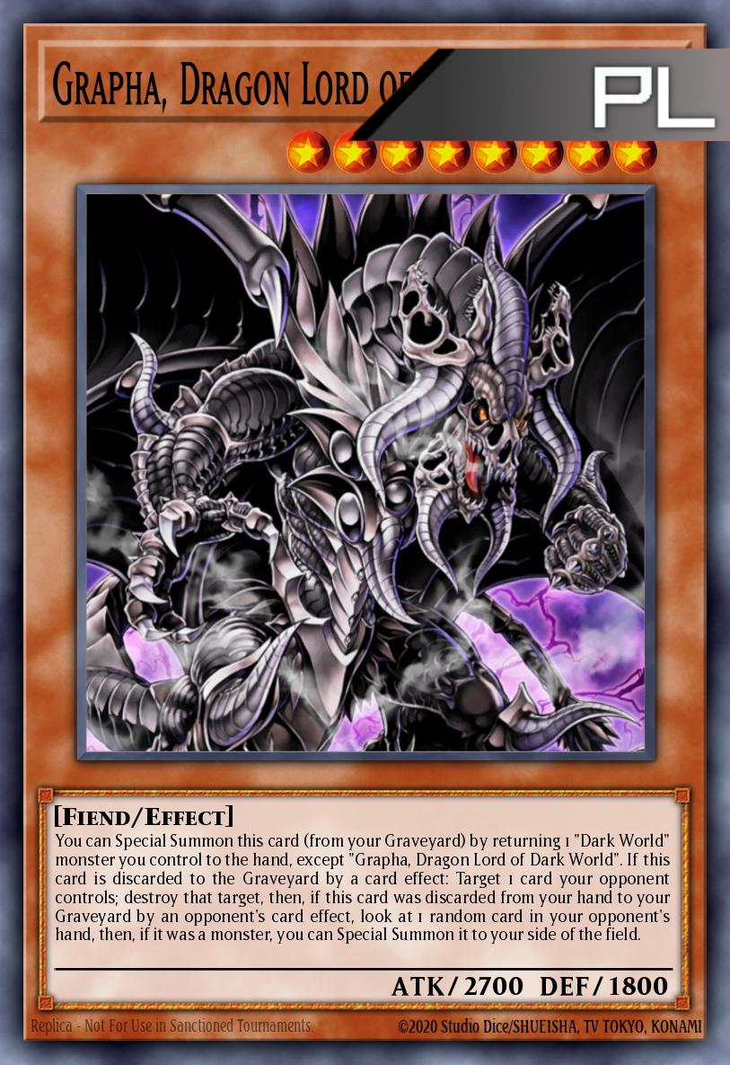 Grapha, Dragon Lord of Dark World - RA04-EN159 - 1st Edition - Platinum Secret Rare