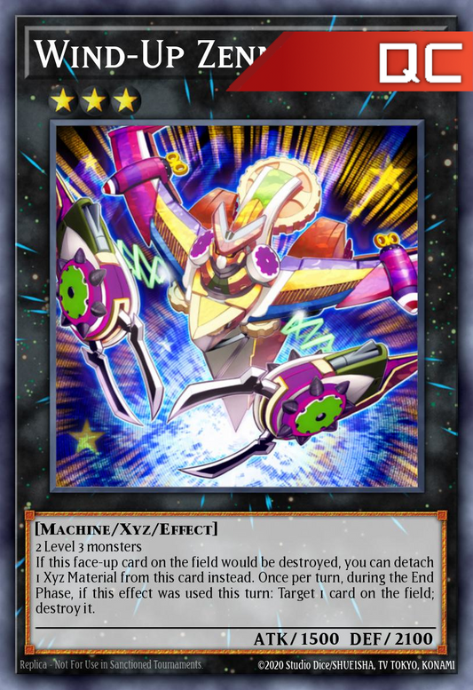 Wind-Up Zenmaines - RA04-EN168 - 1st Edition - Quarter Century Secret Rare