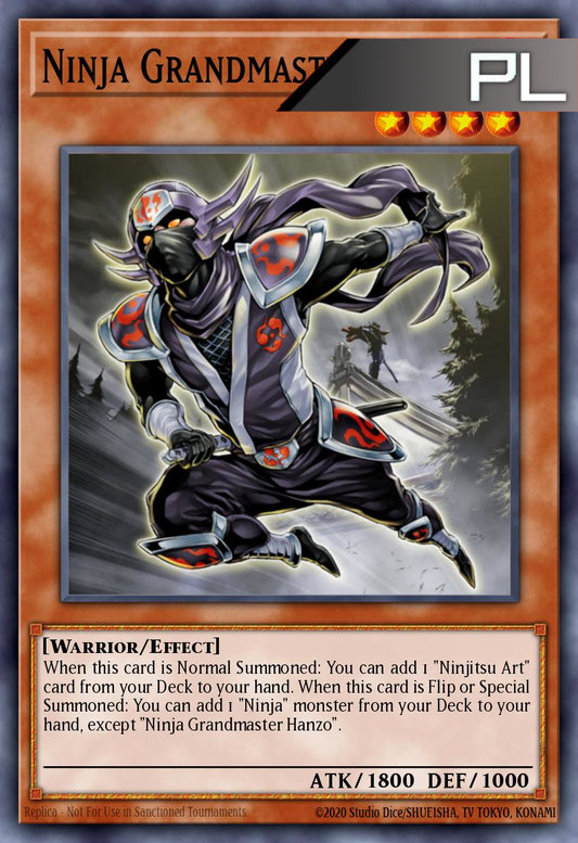 Ninja Grandmaster Hanzo - RA04-EN173 - 1st Edition - Platinum Secret Rare