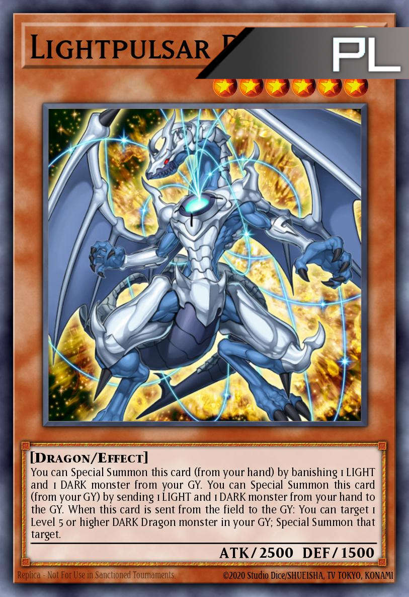 Lightpulsar Dragon - RA04-EN176 - 1st Edition - Platinum Secret Rare