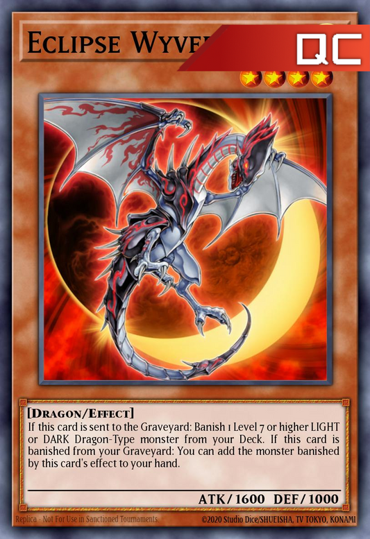Eclipse Wyvern - RA04-EN177 - 1st Edition - Quarter Century Secret Rare
