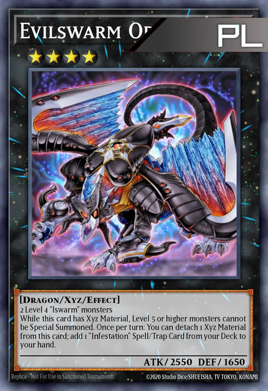 Evilswarm Ophion - RA04-EN179 - 1st Edition - Platinum Secret Rare