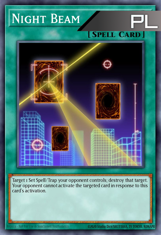 Night Beam - RA04-EN182 - 1st Edition - Platinum Secret Rare