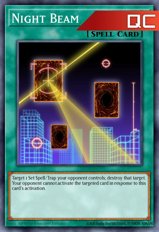Night Beam - RA04-EN182 - 1st Edition - Quarter Century Secret Rare