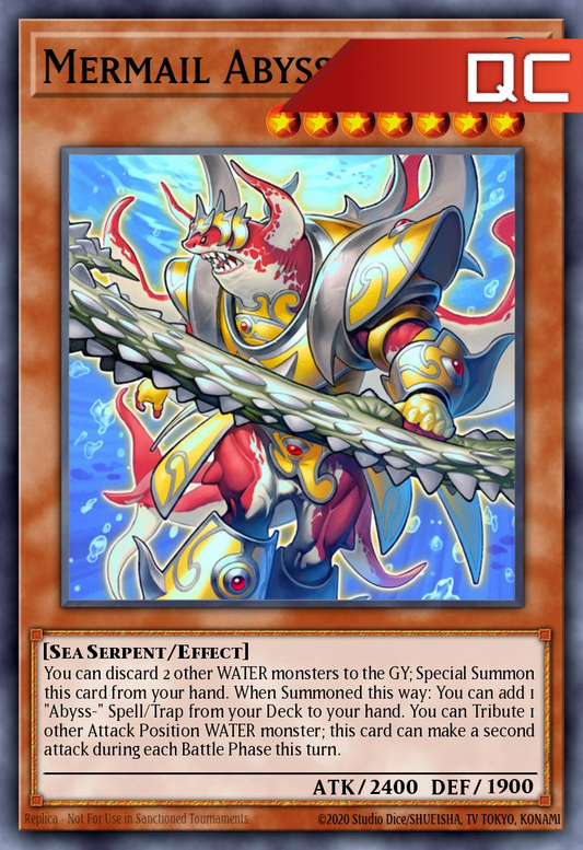 Mermail Abyssmegalo - RA04-EN191 - 1st Edition - Quarter Century Secret Rare