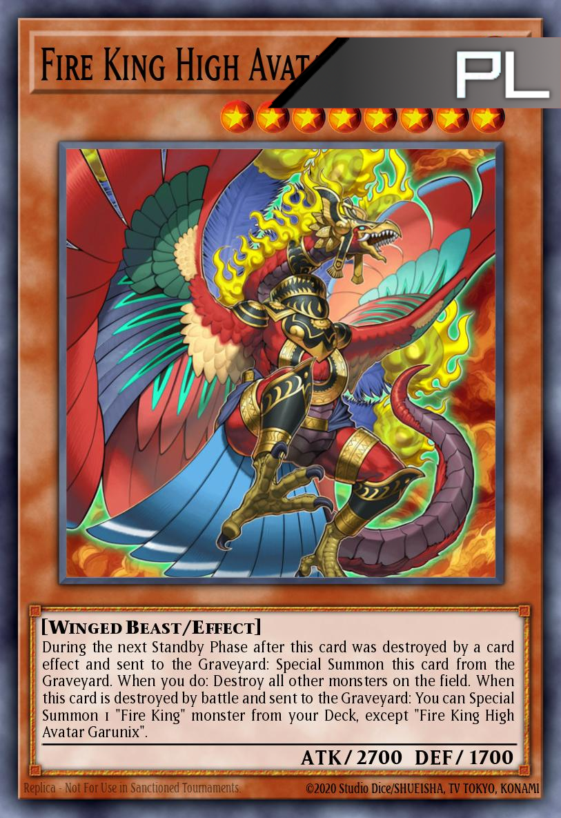 Fire King High Avatar Garunix - RA04-EN194 - 1st Edition - Platinum Secret Rare