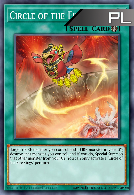 Circle of the Fire Kings - RA04-EN195 - 1st Edition - Platinum Secret Rare