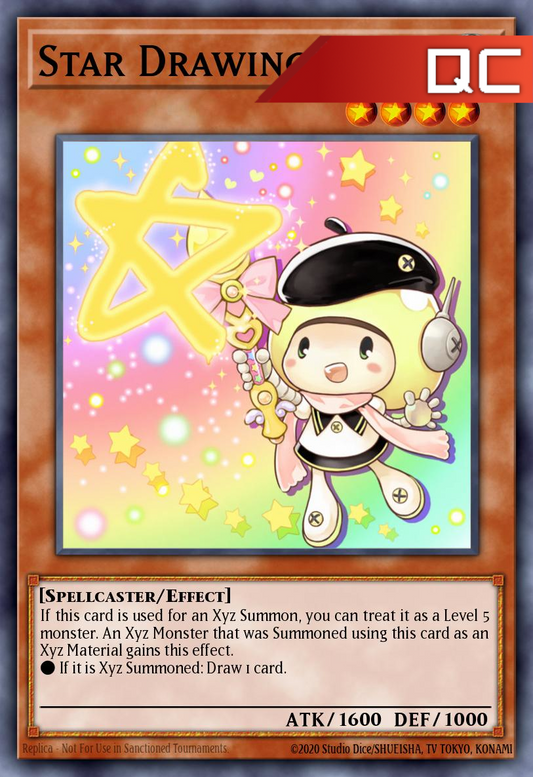 Star Drawing - RA04-EN199 - 1st Edition - Quarter Century Secret Rare