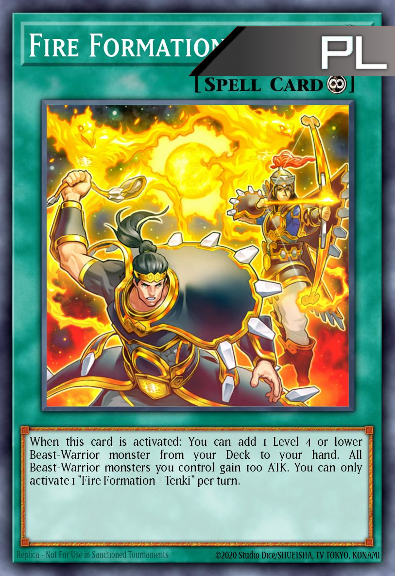 Fire Formation – Tenki - RA04-EN201 - 1st Edition - Platinum Secret Rare