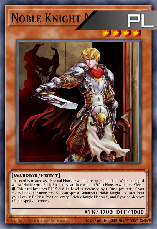 Noble Knight Medraut - RA04-EN205 - 1st Edition - Platinum Secret Rare