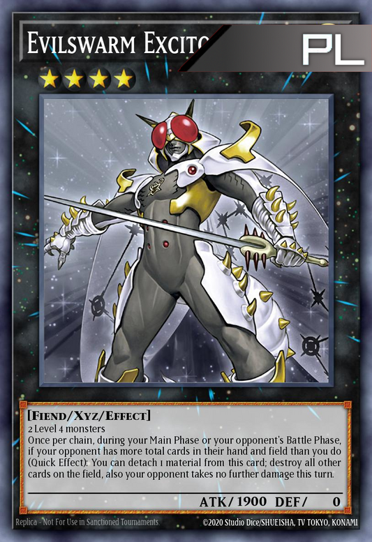 Evilswarm Exciton Knight - RA04-EN212 - 1st Edition - Platinum Secret Rare