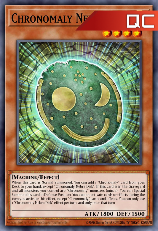 Chronomaly Nebra Disk - RA04-EN213 - 1st Edition - Quarter Century Secret Rare