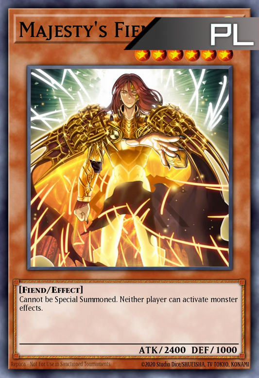 Majesty’s Fiend - RA04-EN216 - 1st Edition - Platinum Secret Rare