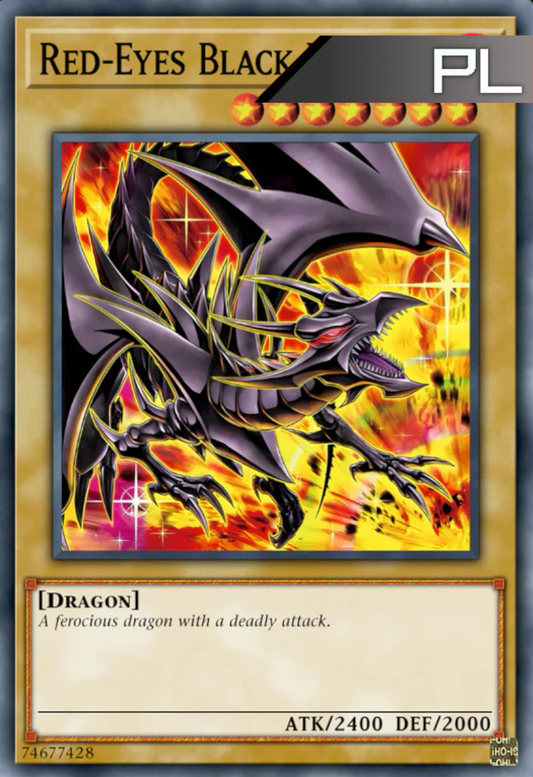 Red-Eyes Black Dragon (8th OCG Artwork) - RA04-EN109 - 1st Edition - Platinum Secret Rare