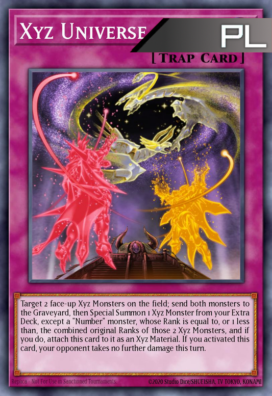 Xyz Universe - RA04-EN218 - 1st Edition - Platinum Secret Rare