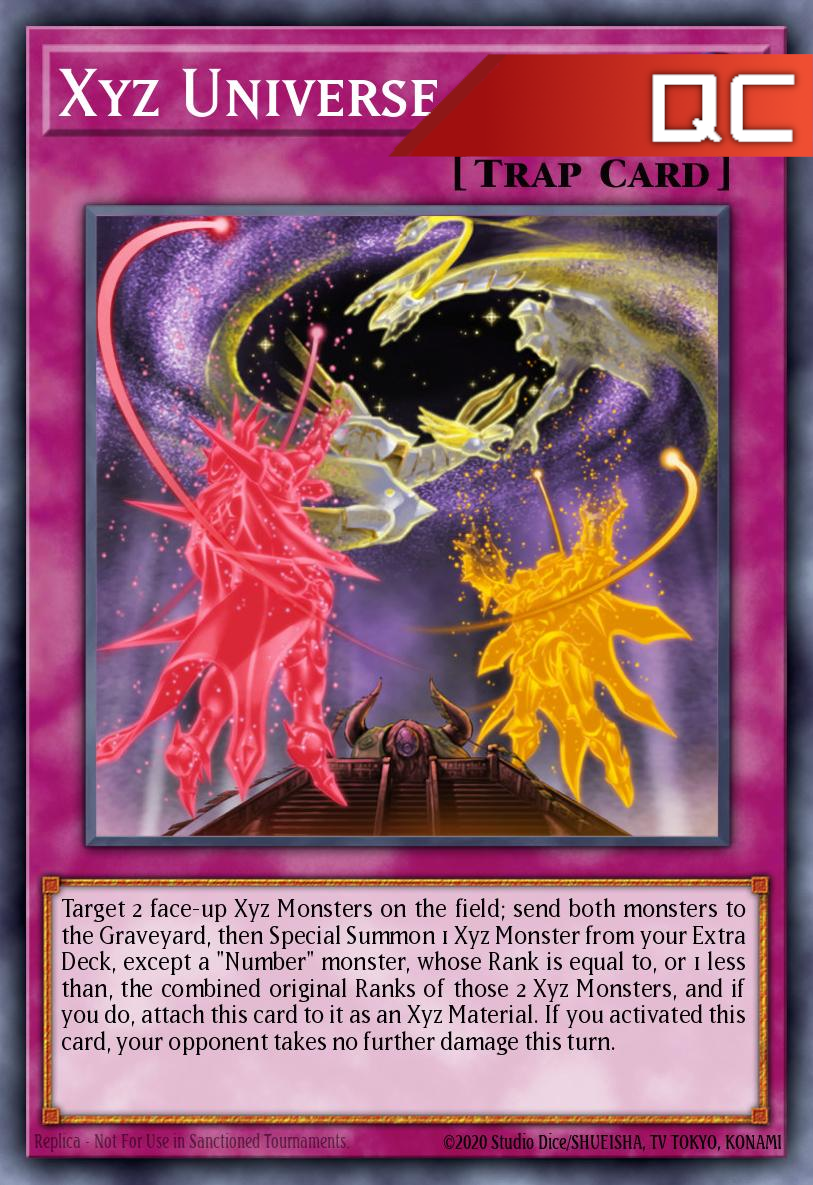 Xyz Universe - RA04-EN218 - 1st Edition - Quarter Century Secret Rare