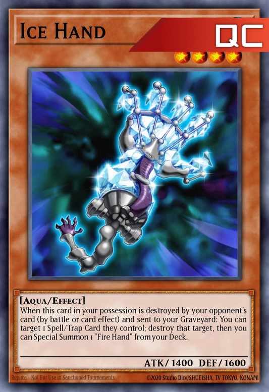 Ice Hand - RA04-EN225 - 1st Edition - Quarter Century Secret Rare