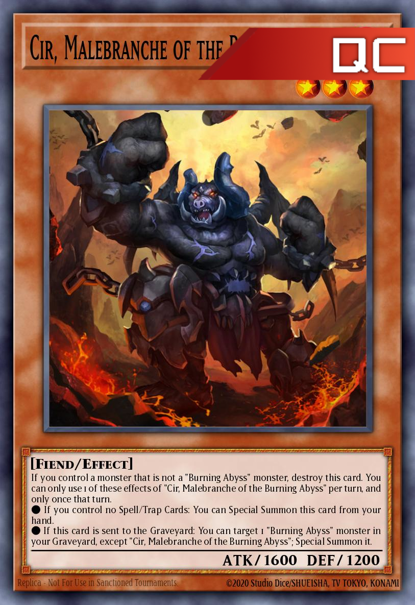 Cir, Malebranche of the Burning Abyss - RA04-EN234 - 1st Edition - Quarter Century Secret Rare