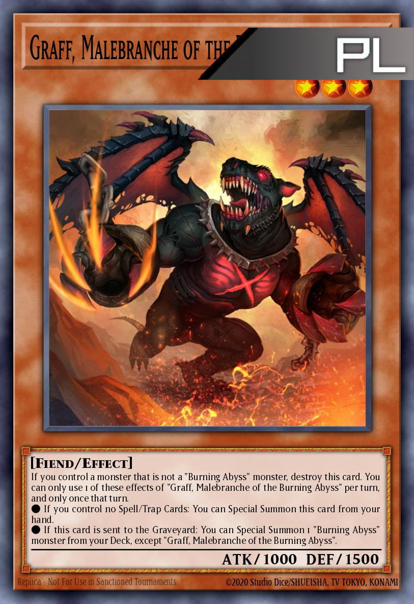 Graff, Malebranche of the Burning Abyss - RA04-EN235 - 1st Edition - Platinum Secret Rare