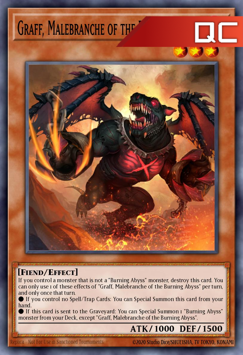 Graff, Malebranche of the Burning Abyss - RA04-EN235 - 1st Edition - Quarter Century Secret Rare