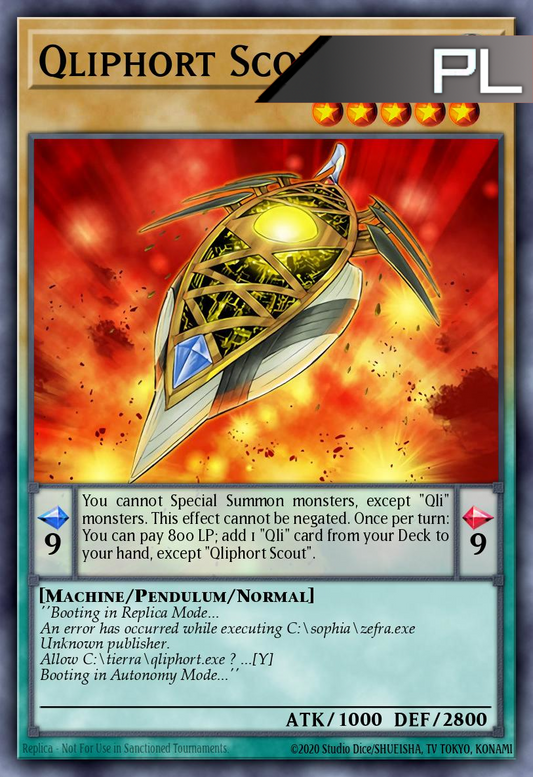 Qliphort Scout - RA04-EN236 - 1st Edition - Platinum Secret Rare