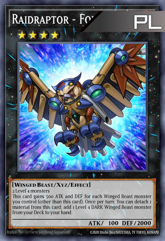 Raidraptor – Force Strix - RA04-EN243 - 1st Edition - Platinum Secret Rare