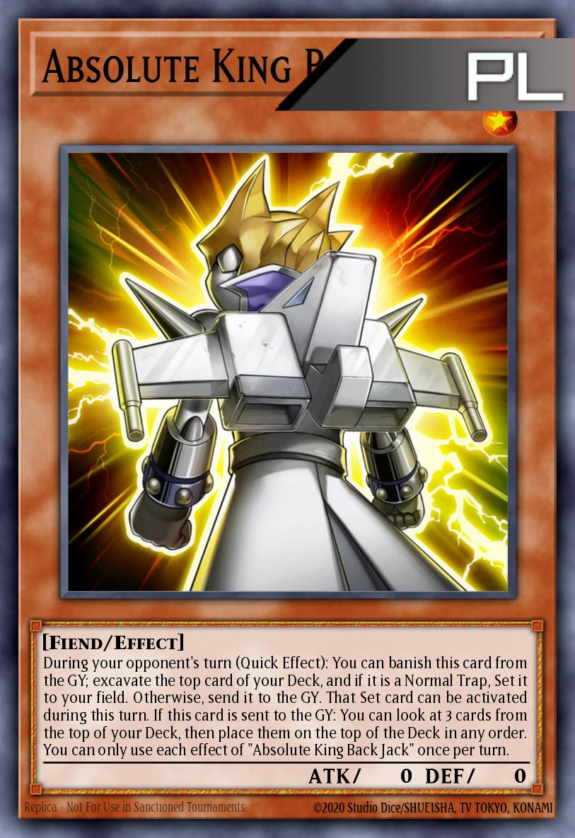 Absolute King Back Jack - RA04-EN244 - 1st Edition - Platinum Secret Rare