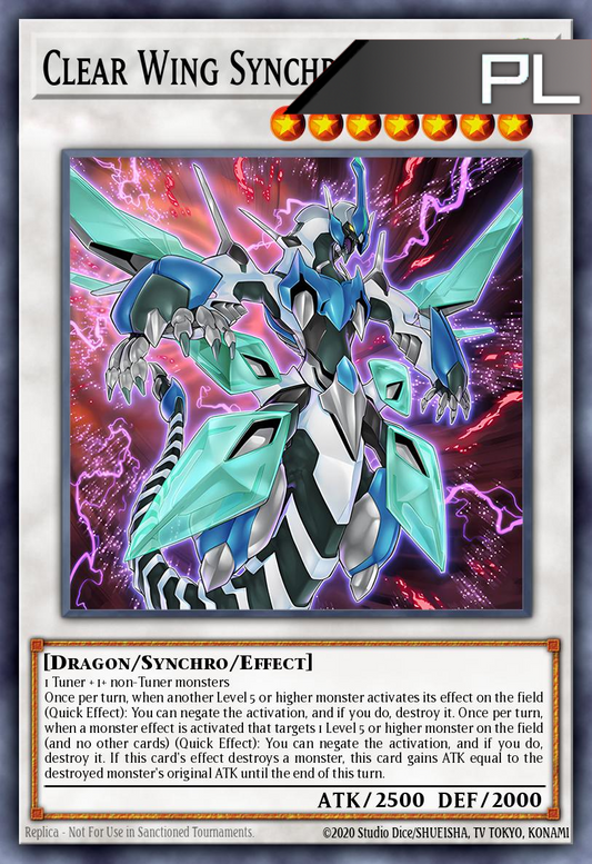 Clear Wing Synchro Dragon - RA04-EN249 - 1st Edition - Platinum Secret Rare