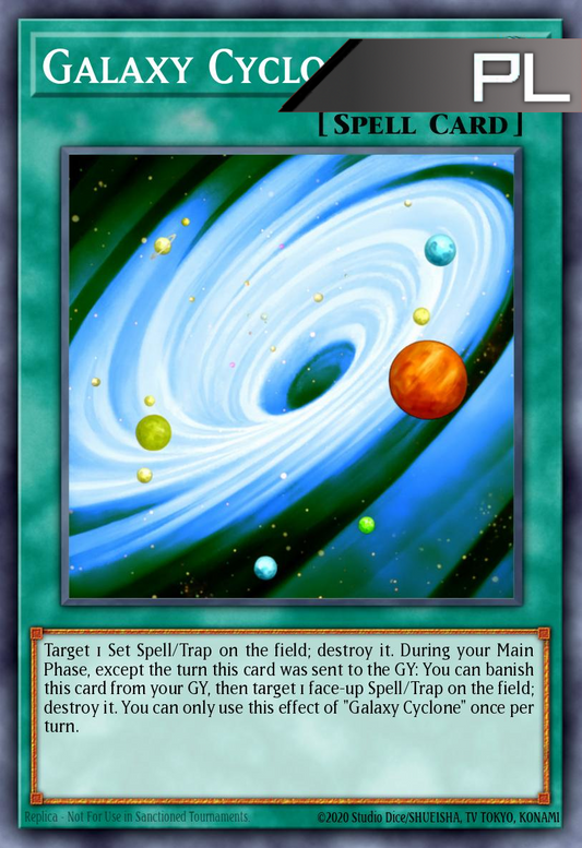 Galaxy Cyclone - RA04-EN250 - 1st Edition - Platinum Secret Rare