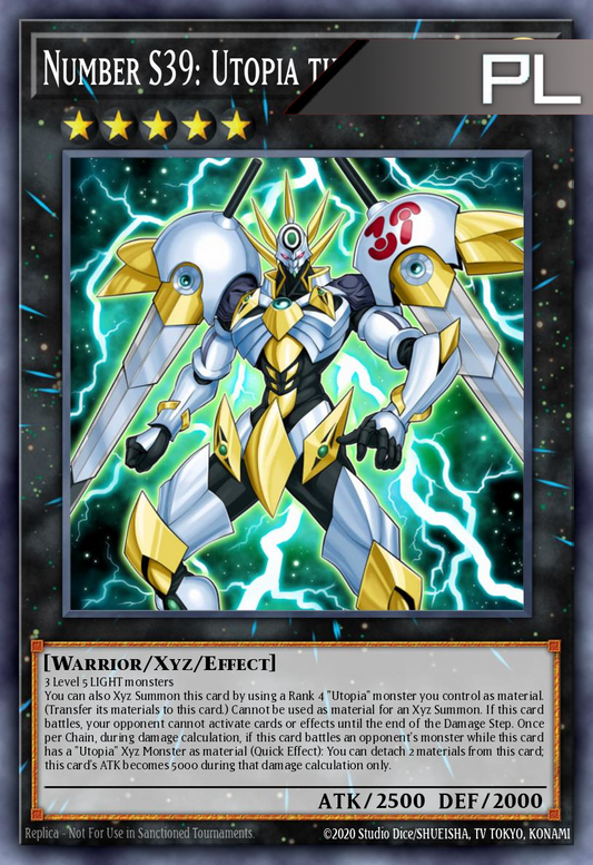Number S39: Utopia the Lightning - RA04-EN251 - 1st Edition - Platinum Secret Rare