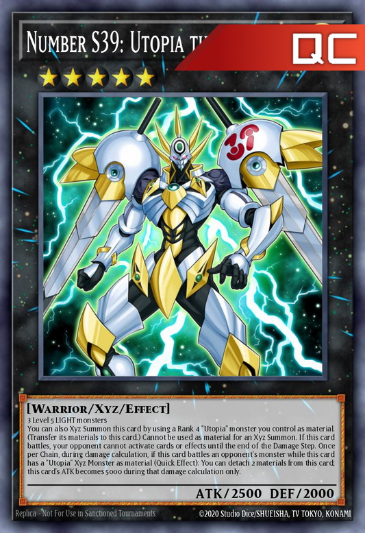 Number S39: Utopia the Lightning - RA04-EN251 - 1st Edition - Quarter Century Secret Rare