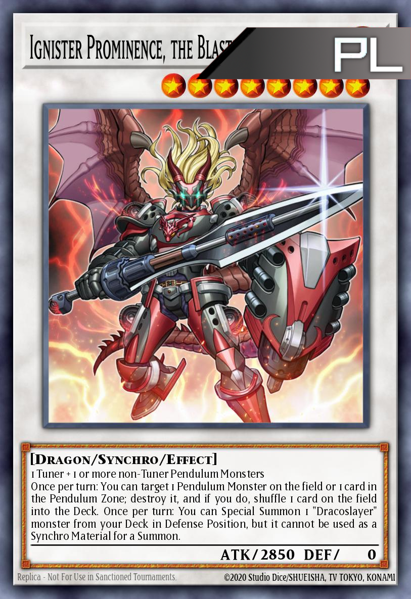 Ignister Prominence, the Blasting Dracoslayer - RA04-EN253 - 1st Edition - Platinum Secret Rare