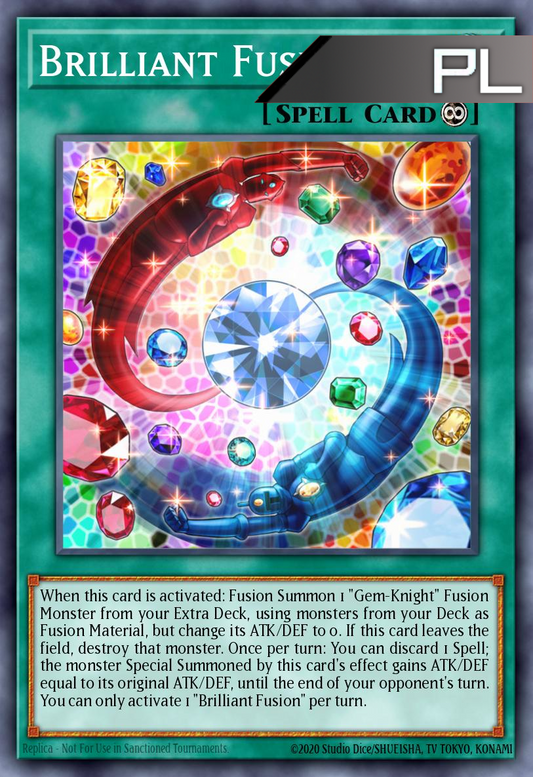 Brilliant Fusion - RA04-EN254 - 1st Edition - Platinum Secret Rare