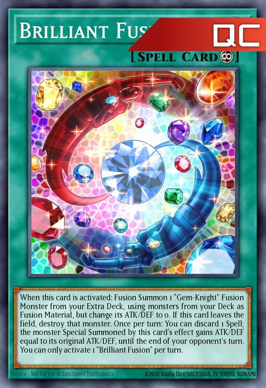 Brilliant Fusion - RA04-EN254 - 1st Edition - Quarter Century Secret Rare