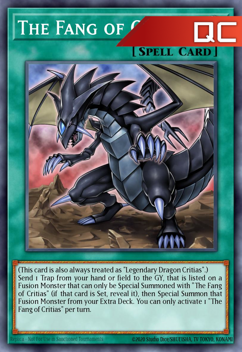 The Fang of Critias - RA04-EN255 - 1st Edition - Quarter Century Secret Rare