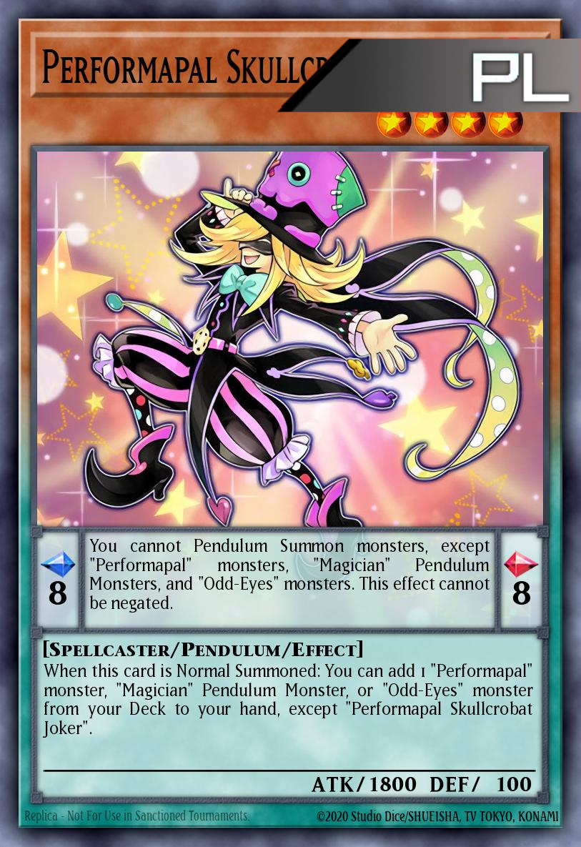 Performapal Skullcrobat Joker - RA04-EN257 - 1st Edition - Platinum Secret Rare