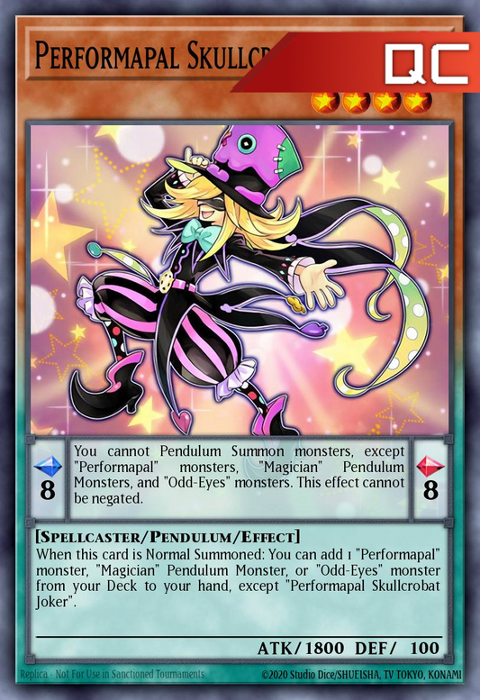 Performapal Skullcrobat Joker - RA04-EN257 - 1st Edition - Quarter Century Secret Rare