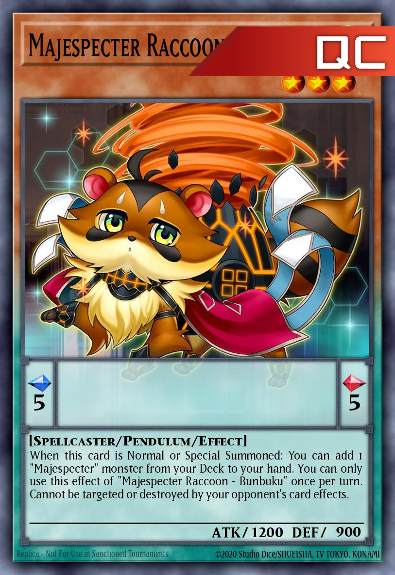Majespecter Raccoon – Bunbuku - RA04-EN259 - 1st Edition - Quarter Century Secret Rare