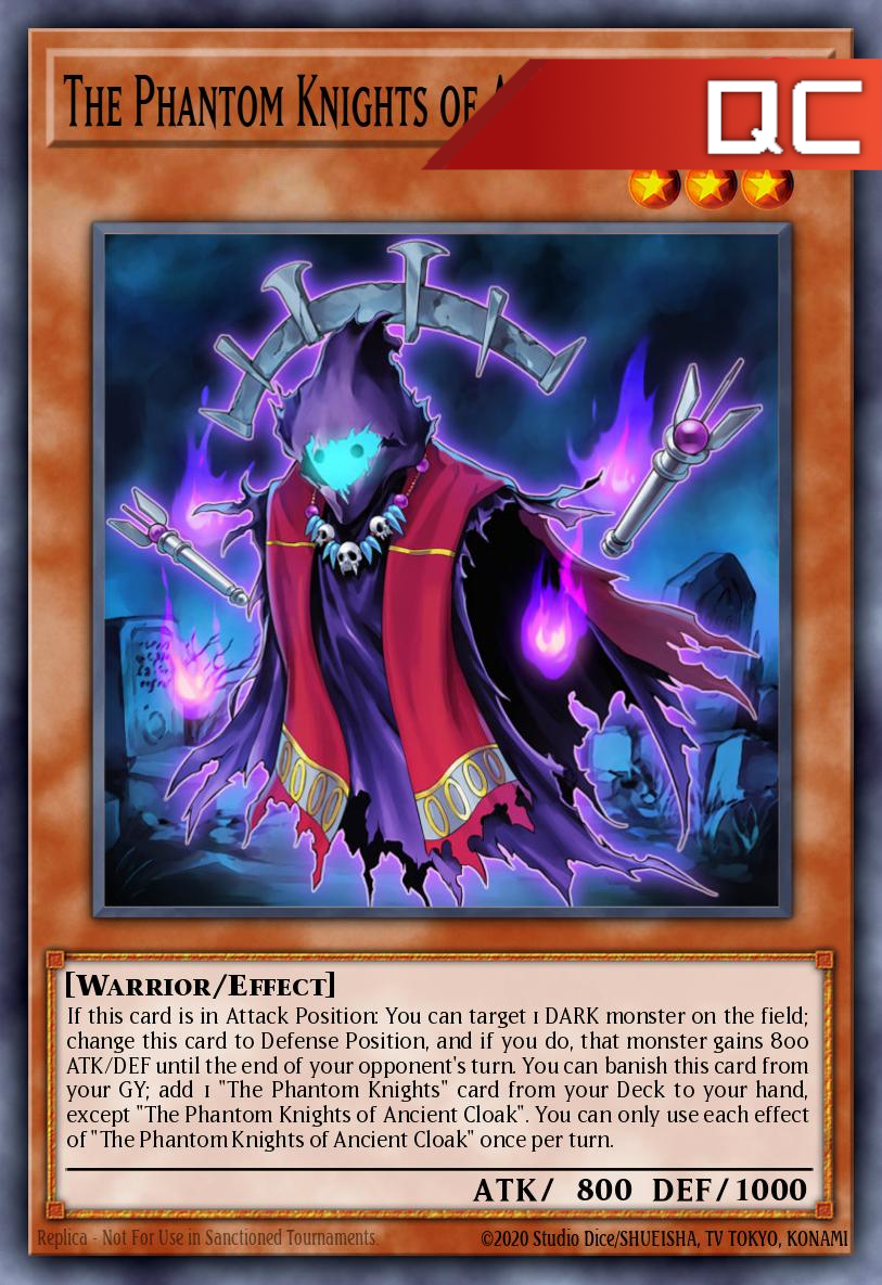 The Phantom Knights of Ancient Cloak - RA04-EN263 - 1st Edition - Quarter Century Secret Rare