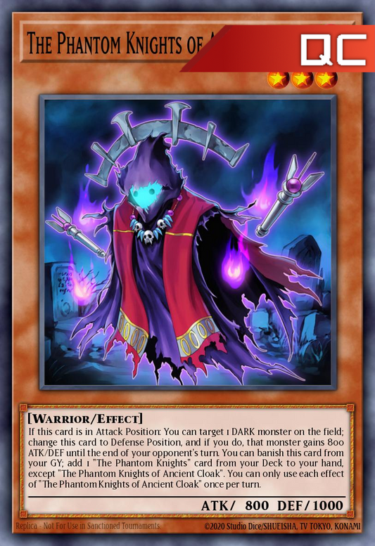 The Phantom Knights of Ancient Cloak - RA04-EN263 - 1st Edition - Quarter Century Secret Rare