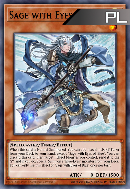 Sage with Eyes of Blue - RA04-EN266 - 1st Edition - Platinum Secret Rare