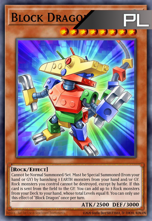 Block Dragon - RA04-EN268 - 1st Edition - Platinum Secret Rare