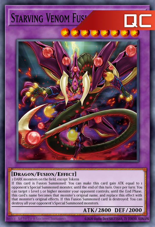 Starving Venom Fusion Dragon - RA04-EN272 - 1st Edition - Quarter Century Secret Rare