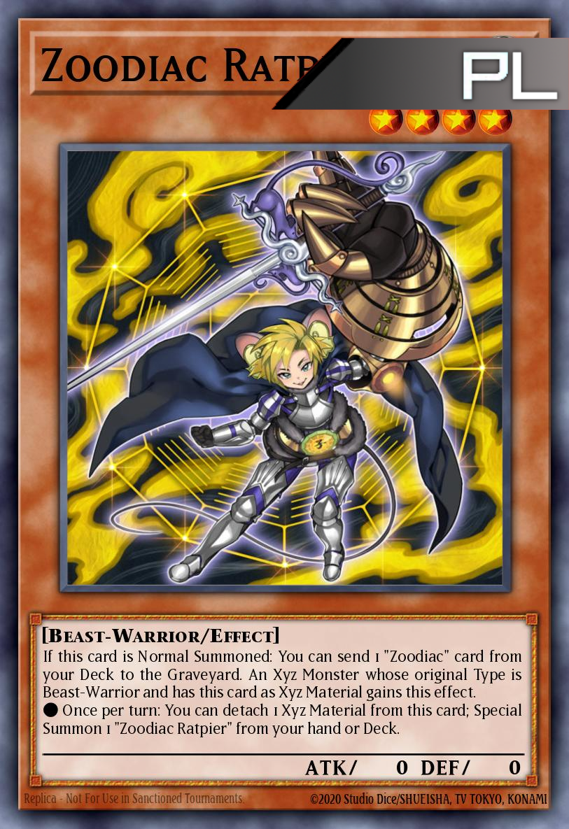 Zoodiac Ratpier - RA04-EN274 - 1st Edition - Platinum Secret Rare