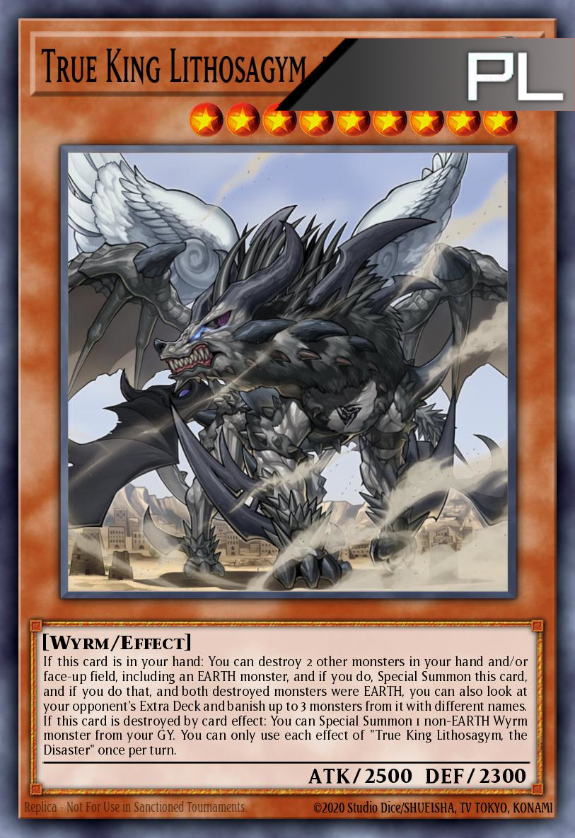 True King Lithosagym, the Disaster - RA04-EN275 - 1st Edition - Platinum Secret Rare