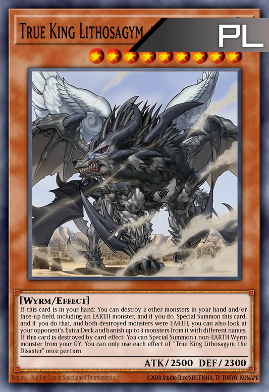 True King Lithosagym, the Disaster - RA04-EN275 - 1st Edition - Platinum Secret Rare