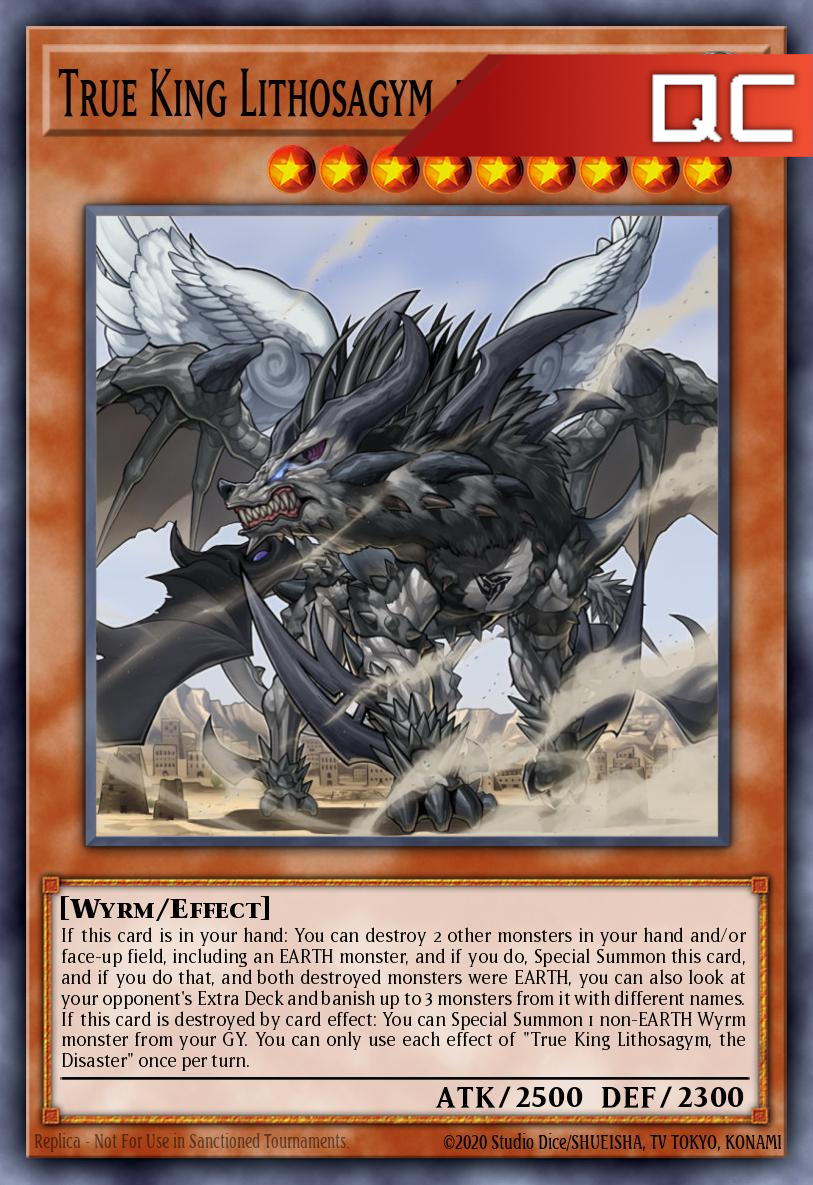 True King Lithosagym, the Disaster - RA04-EN275 - 1st Edition - Quarter Century Secret Rare